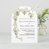 Grapevine Elegant Vineyard Wedding | Italië Kaart (Staand voorkant)