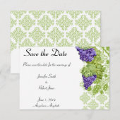 Grapevine Garden Wedding Save the Date (Voorkant / Achterkant)