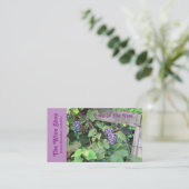 "Grapevine, Grapes, Fence" (Foto.) Visitekaartje (Staand voorkant)