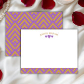 Grapevine Modern Hearts Striped Fans Note Card Notitiekaartje