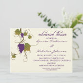 Grapevine Rehearsal Dinner Kaart (Staand voorkant)