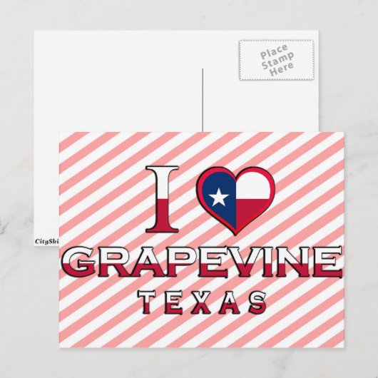 Grapevine, Texas Briefkaart (Voorkant / Achterkant)