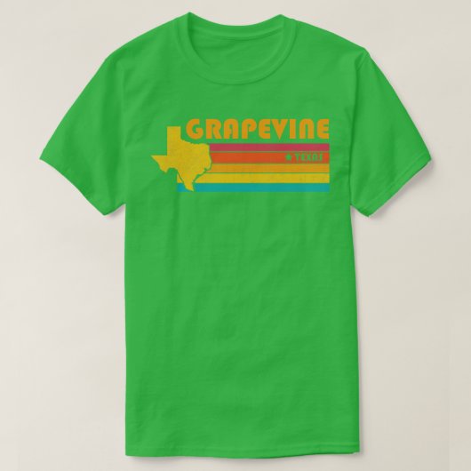Grapevine Texas  Verdrietig Souvenir T-shirt (Design voorkant)