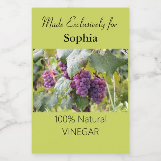 Grapevine violet et Étiquette de bouteilles de vin (Étiquettes simples)