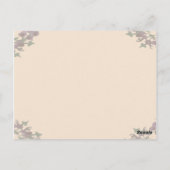 Grapevine Wreath Trouwtafel Nummer Briefkaart (Achterkant)