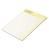 Graph Paper with Logo (Inch Squares) Custom Grid Notitieblok (Schuin)