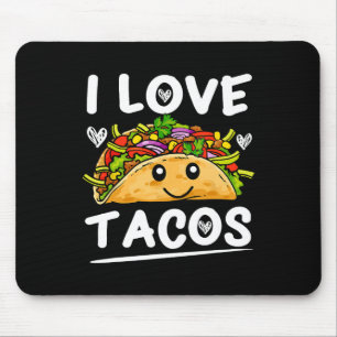 Graphic 365 Ik hou van Tacos T-shirt Cinco De Mayo Muismat