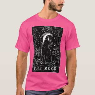 Graphic Cat Lovers Moon Tarot Kaart Cat Tarot Kaar T-shirt