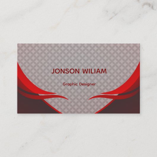 Graphic Designer Business Card | Elegant Modern Visitekaartje (Voorkant)