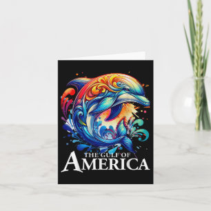 Graphic Dolphin Golf van Amerika Vergeet het nooit Kaart