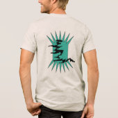 Graphic Doodling op aarde Tri-Blend Shirt (Achterkant)