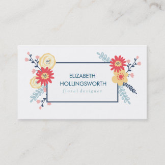 Graphic Floral Visitekaartjes