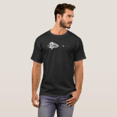 Graphic Fly Fishing Hook Line  Fish Grouper T-shirt (Voorkant volledig)