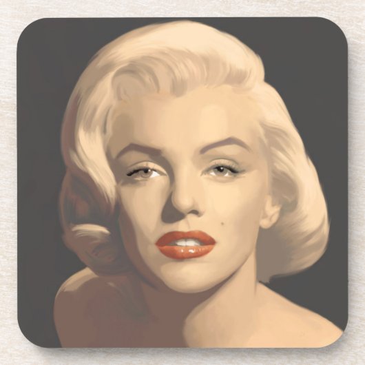 Graphic Gray Marilyn Bier Onderzetter (Voorkant)