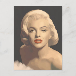 Graphic Gray Marilyn Briefkaart