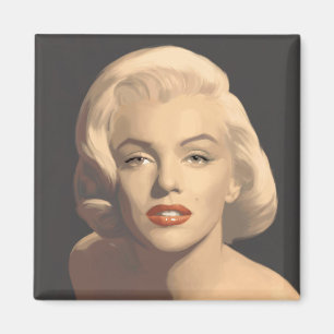 Graphic Gray Marilyn Magneet