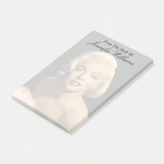 Graphic Gray Marilyn Post-it® Notes (Schuin)