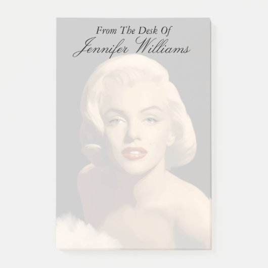 Graphic Gray Marilyn Post-it® Notes (Voorkant)
