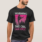 Graphic Jiu Jitsu Apparel waarschuwt dat dit meisj T-shirt (Voorkant)