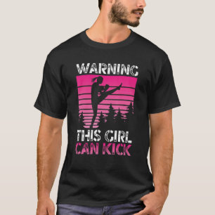 Graphic Jiu Jitsu Apparel waarschuwt dat dit meisj T-shirt