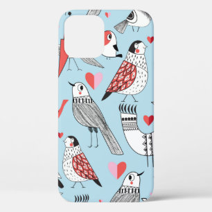 Graphic naadloos patroon van grappige afbeeldingen iPhone 12 hoesje