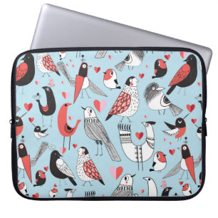 Graphic naadloos patroon van grappige afbeeldingen laptop sleeve