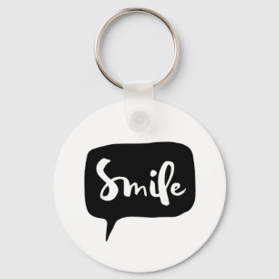 Graphic Smile Speech Bubble Afbeelding Inspiration Sleutelhanger