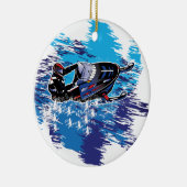 Graphic Snowmobiler Keramisch Ornament (Rechts)