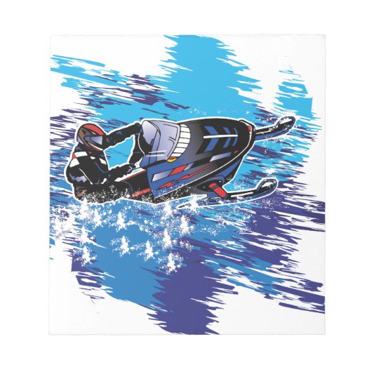 Graphic Snowmobiler Notitieblok (Voorkant)