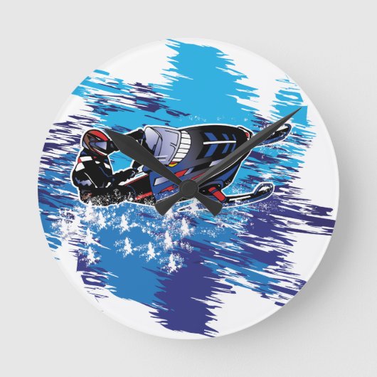Graphic Snowmobiler Ronde Klok (Voorkant)