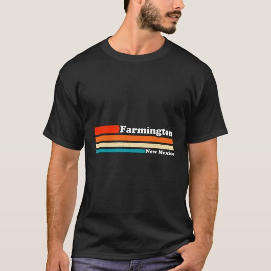 Graphic Style Retro 1980S Farmington New M T-shirt (Voorkant)