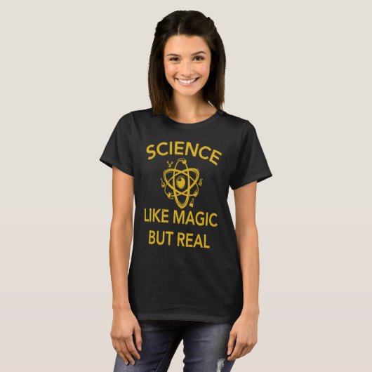 graphic tees Science Like Magic But Real (Voorkant volledig)