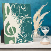 Graphic Treble Clef Fotoplaat (Zijkant)