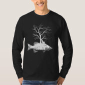 Graphic Tree Fishing Rod Fish Smallmouth Bass 1 T-shirt (Voorkant)