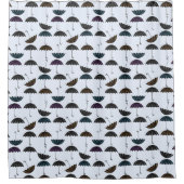 Graphic Umbrella Pattern Douchegordijn (Voorkant)