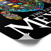 Graphic Zee Turtle Golf of Mexico nooit vergeten Poster (Hoek)