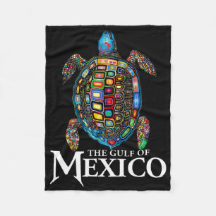 Graphic Zee Turtle Golf of Mexico vergeet nooit Tr Fleece Deken