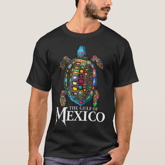 Graphic Zee Turtle Golf of Mexico vergeet nooit Tr T-shirt (Voorkant)
