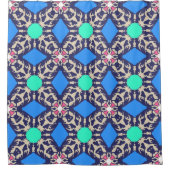 Graphical Linear French Bulldog Pattern Douchegordijn (Voorkant)