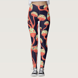  Graphics Paddenstoelen Naadloos Patroon Leggings