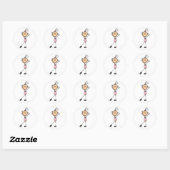 Graphique à bâtons Gymnaste pour fille en Stickers (Feuille)