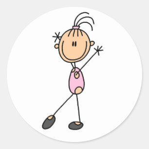 Graphique à bâtons Gymnaste pour fille en Stickers
