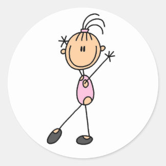 Graphique à bâtons Gymnaste pour fille en Stickers