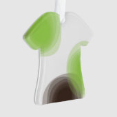 Graphique abstrait vert, moderne, simple, fleuri (devant)