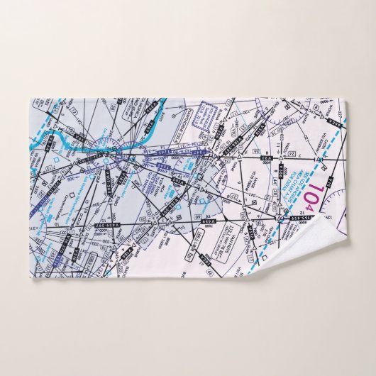 Graphique aéronautique (Serviette à main)