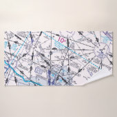 Graphique aéronautique (Serviette de bain)