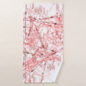 Graphique aéronautique (Serviette de bain)