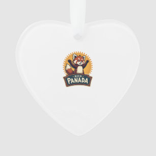 Graphique Animal Rétro Panda Rouge Dabbing Vintage