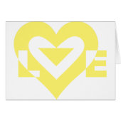 Graphique d'amour cool, Jaune (Devant horizontal)