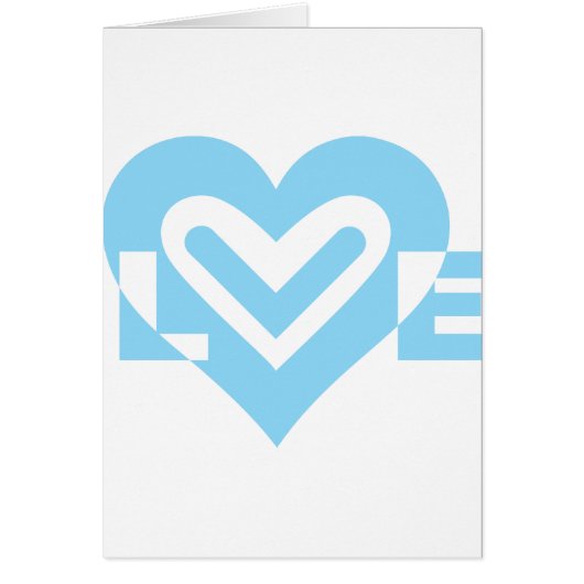 Graphique d'amour mignon en bleu (Devant)